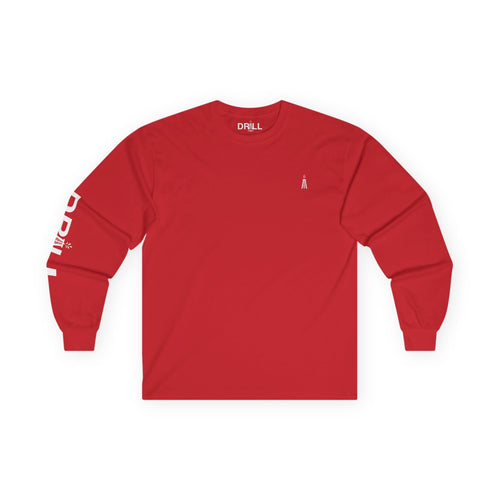 Drill White Gusher Logo - Long Sleeve Tee