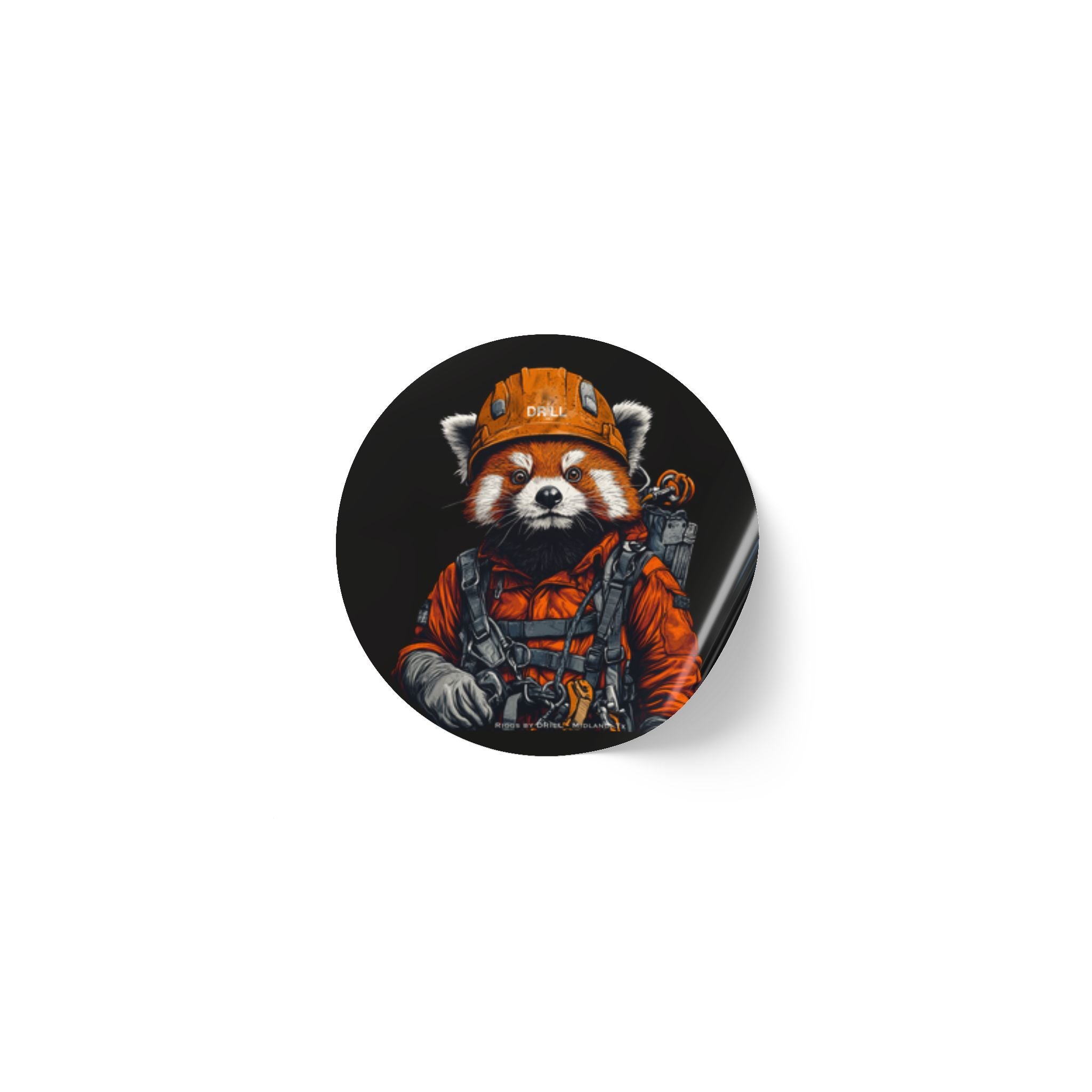 Rig Climber Riggs - Midland - Round Sticker Label Rolls