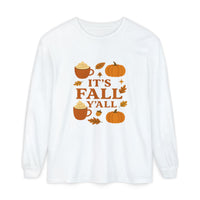 Fall-Themed Long Sleeve T-Shirt, Autumn Apparel, Unisex, Perfect for Pumpkin Spice Lovers