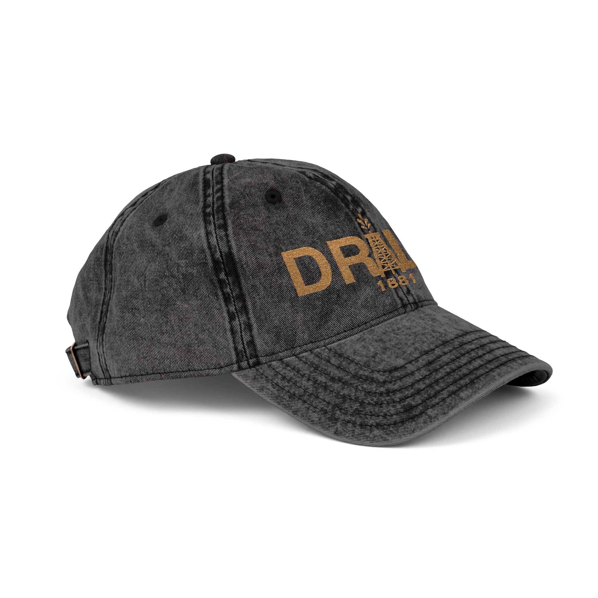 Vintage Embroidered Cap - DRILL 1987, Retro Hat, Adjustable Baseball Cap, Gift for Him, Outdoor Accessories, Fashion Statement