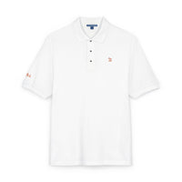 Embroidered Red Jack Icon — Executive Polo