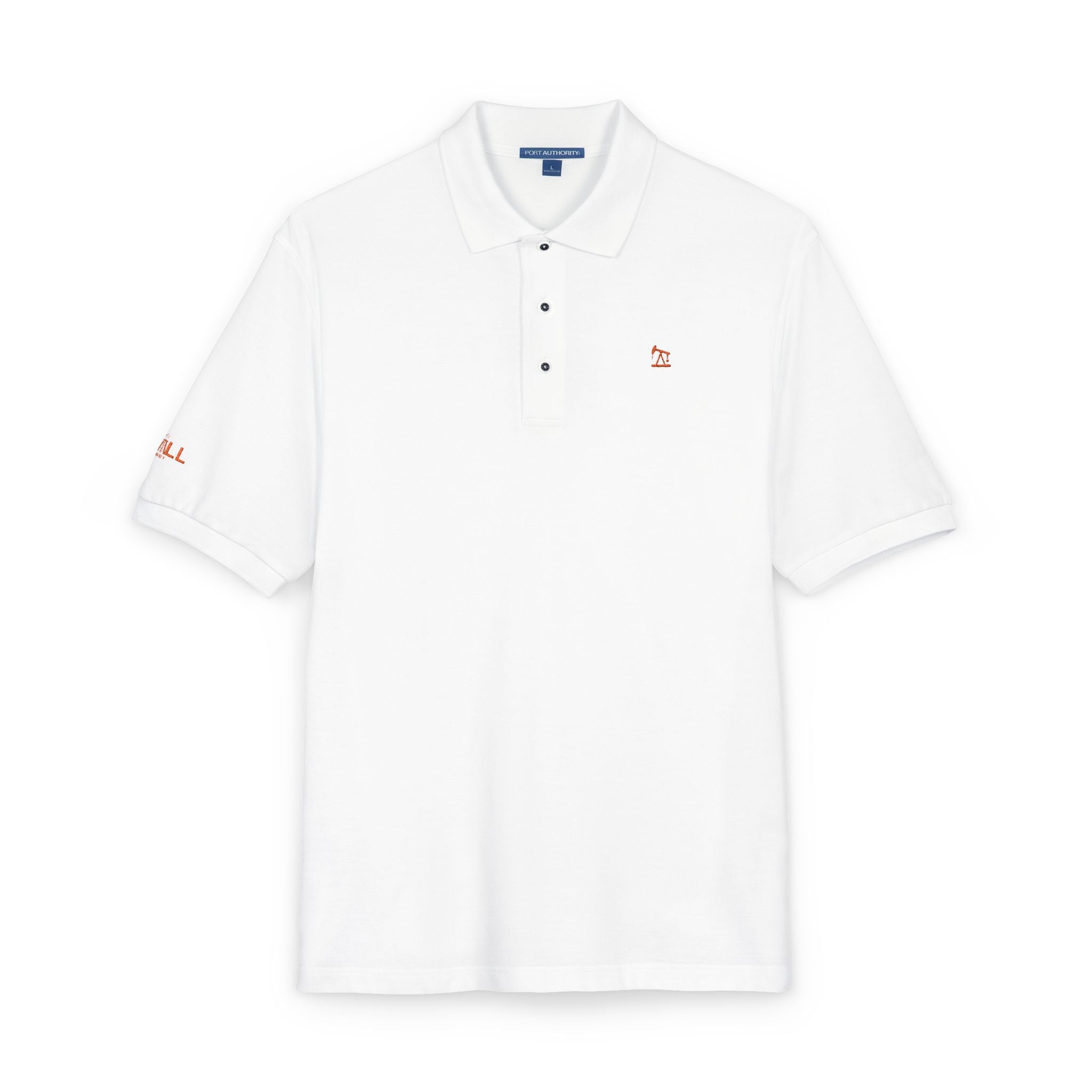 Embroidered Red Jack Icon — Executive Polo