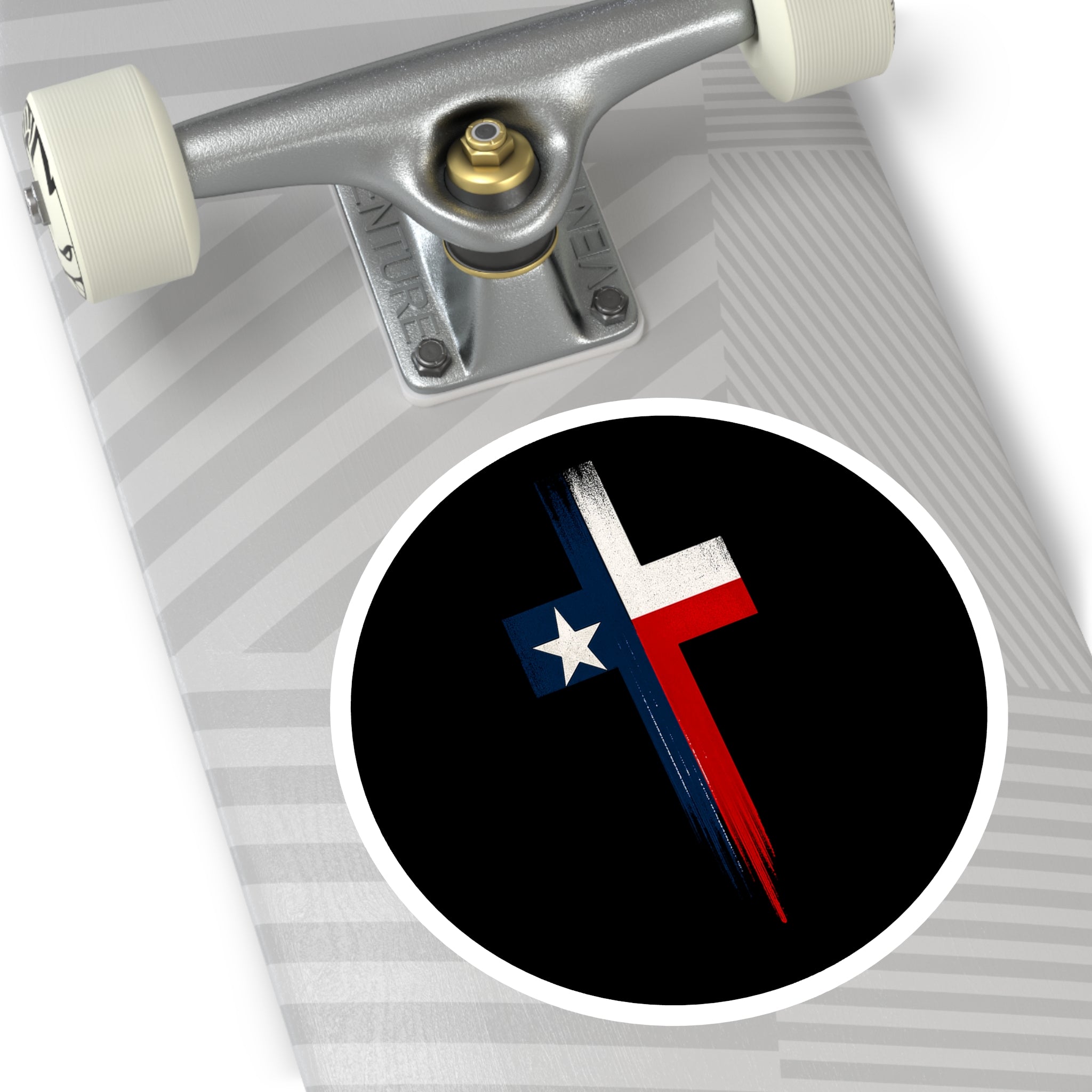 Texas Cross — Oilfield Hard Hat or Truck Decal