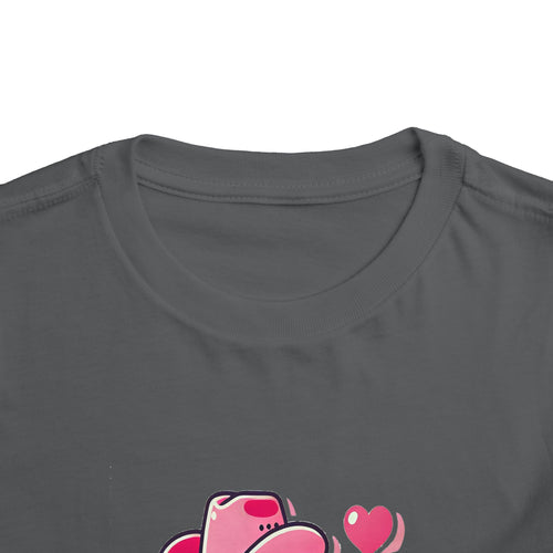 Texas Love Toddler Short Sleeve Tee - Cute Western Heart Design