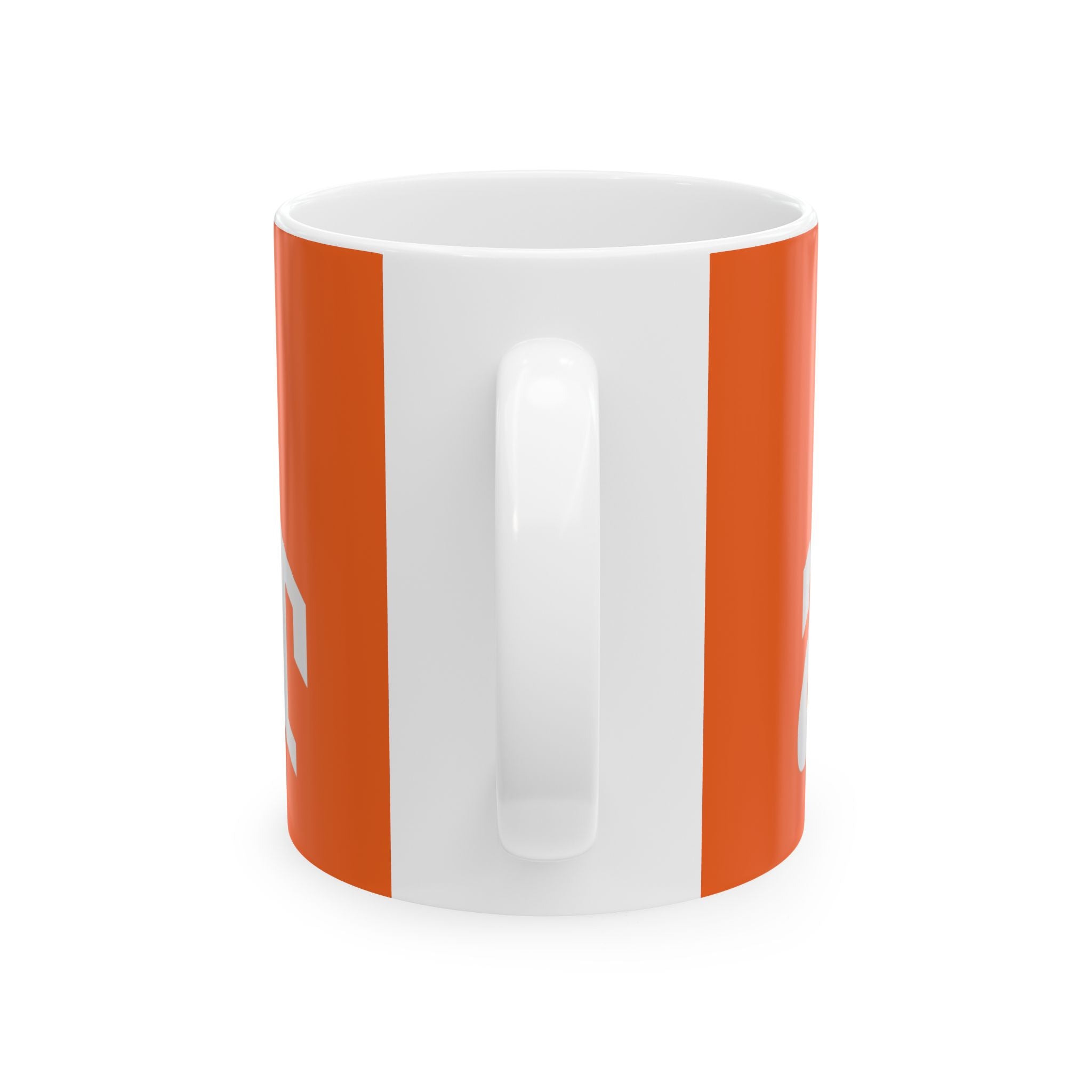 Orange Texas Longhorn Ceramics Mug, Custom Coffee Cup, Gift for Texas Fans, Sports Fan Mug, Unique Kitchen Decor