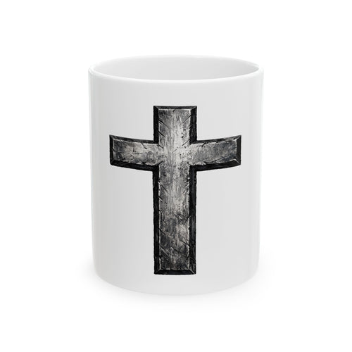 Stone Cross - Ceramic Mug, (11oz, 15oz)