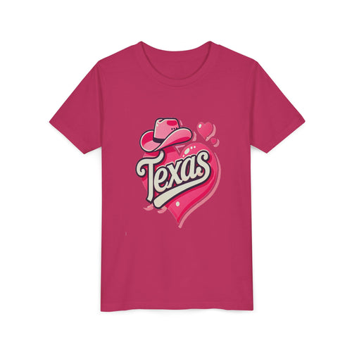 Texas Heart Youth Short Sleeve Tee - Fun & Stylish T-Shirt for Kids