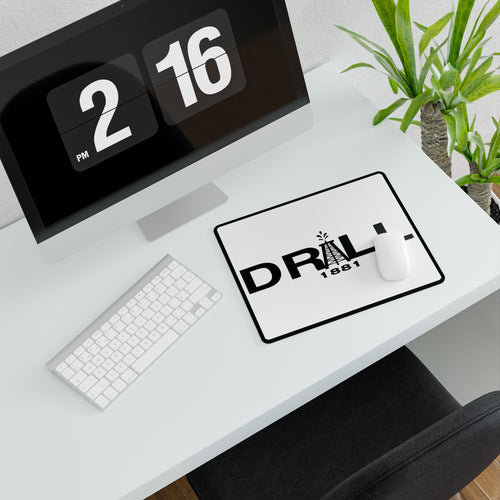 DRILL1881 Industrial Style Desk Mat - Perfect for Home Office, Birthday Gift, Oil & Gas Industry Decor, Workstation Accessory, Desk Organizer