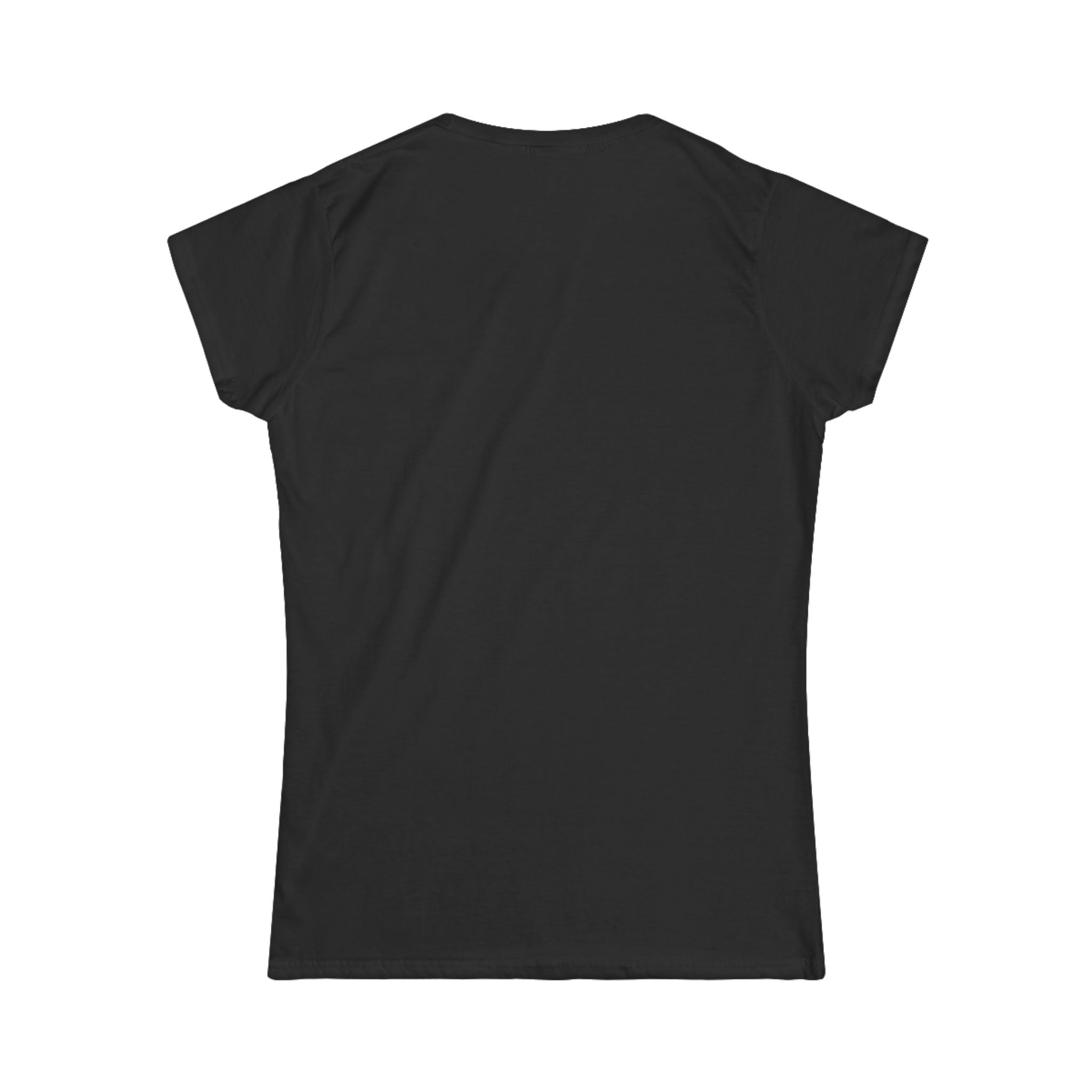 Black t-shirt on a white background womens