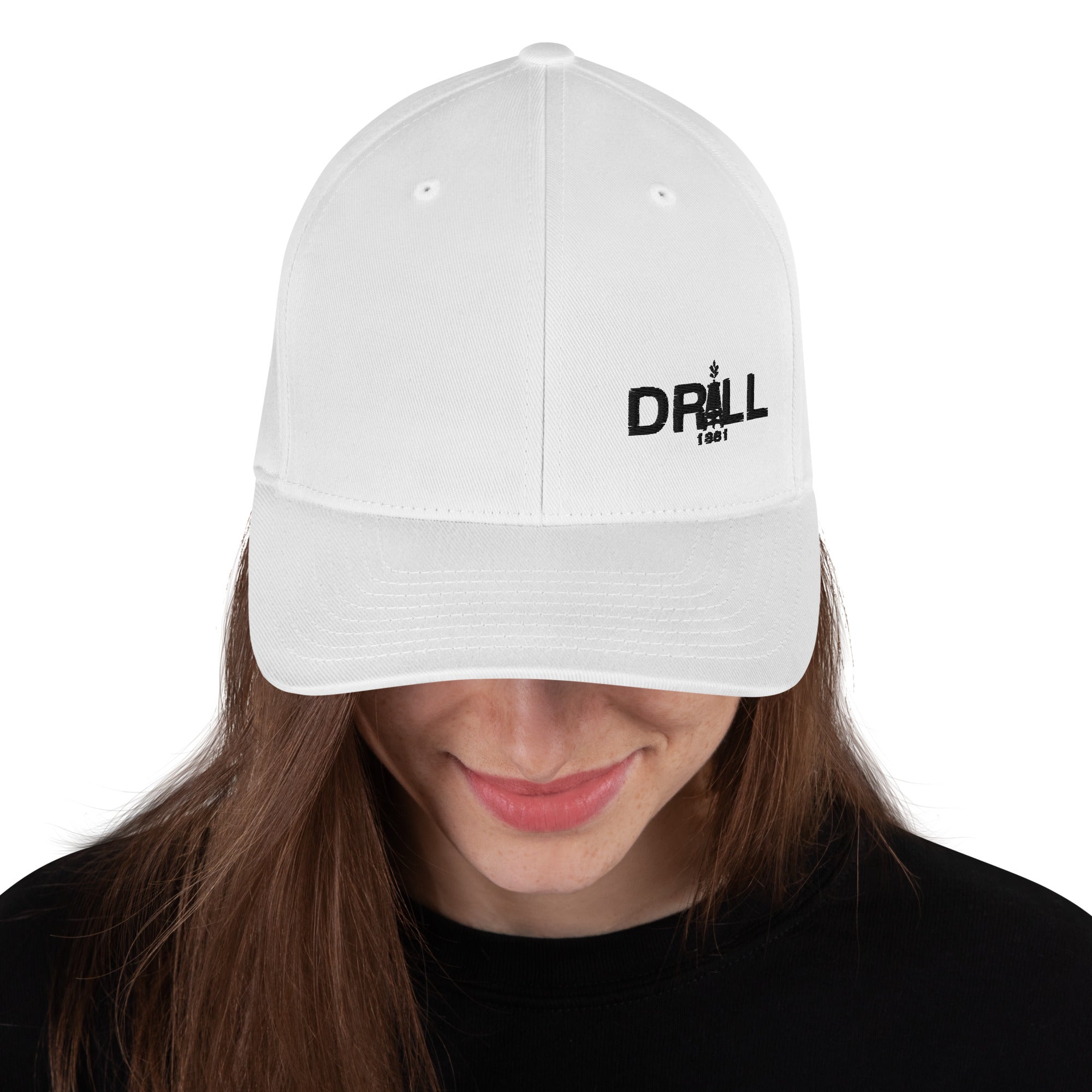 3D Puff Drill Classic - Structured Twill Cap closed back